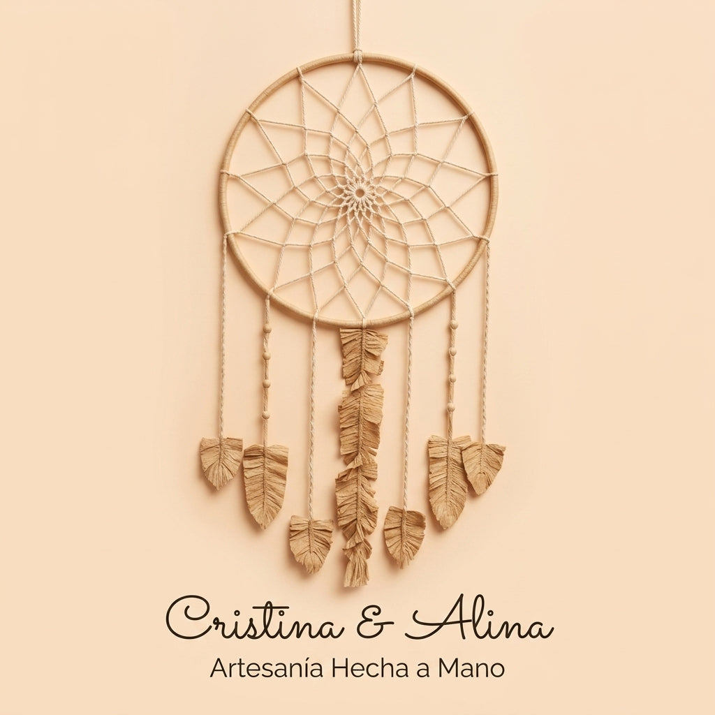 Atrapasueños gigante de macramé de pared "CIRCULO SOLAR"