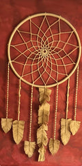 Atrapasueños gigante de macramé de pared "CIRCULO SOLAR"